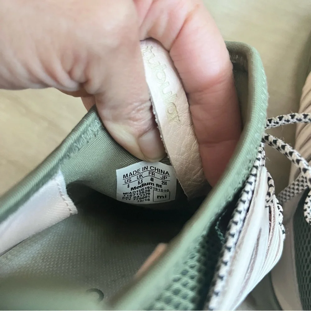 Adidas Tubular Radial Olive Green and Pink Women's Size 8